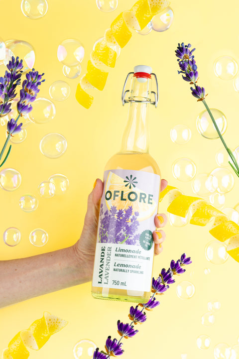 Limonade OFLORE à la Lavande - Caisse de 12 Bouteilles de 750ml