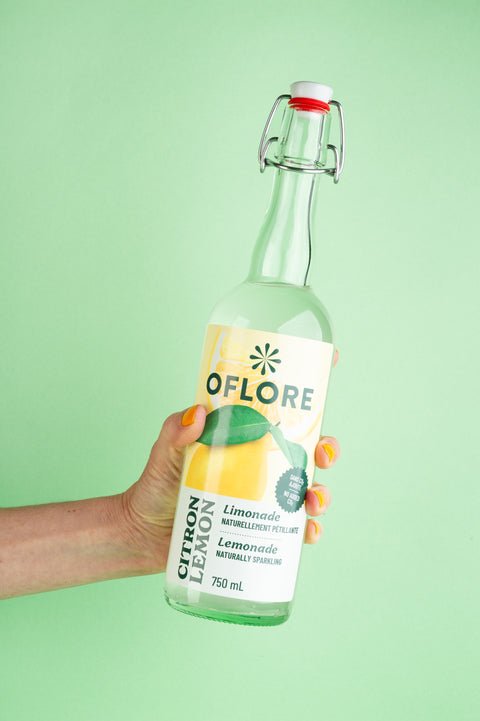 Limonade OFLORE au Citron - Caisse de 12 Bouteilles de 750ml