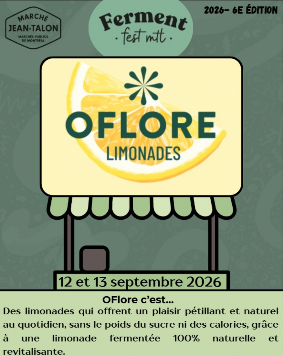 OFLORE au Ferment Fest MTL : viens découvrir la fermentation au Marché Jean-Talon