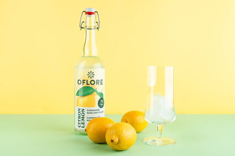 Limonade OFLORE au Citron - Caisse de 12 Bouteilles de 750ml