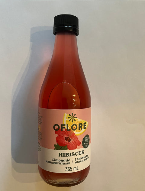 Limonade OFLORE à l'Hibiscus - Caisse de 24 Bouteilles de 355ml