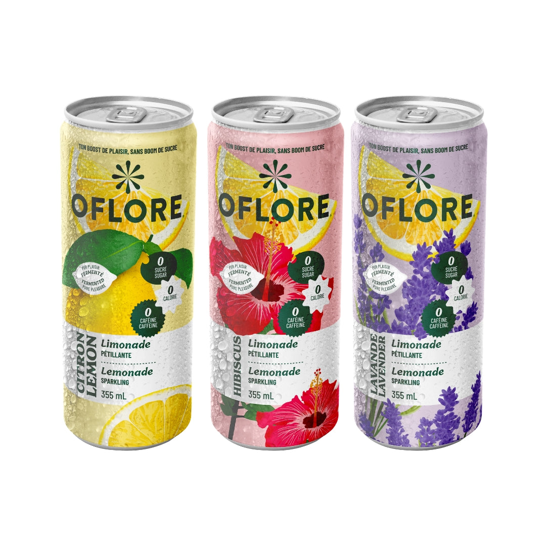 Boîte découverte OFLORE® — Citron, Hibiscus & Lavande | Pack de 12