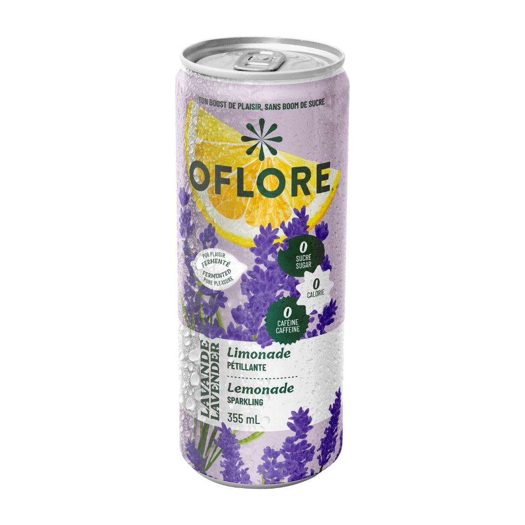 Lavande OFLORE® — Limonade pétillante fermentée | Pack de 12